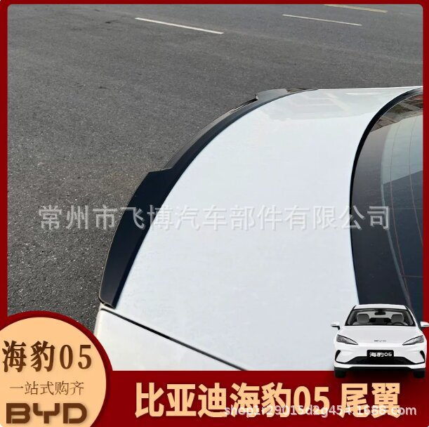 Suitable for Byd Seal 05 Dm-I 2023 Model Rear Wing Modification, Fixed Wind Wing Modification, No-Drill Carbon Fiber Pattern