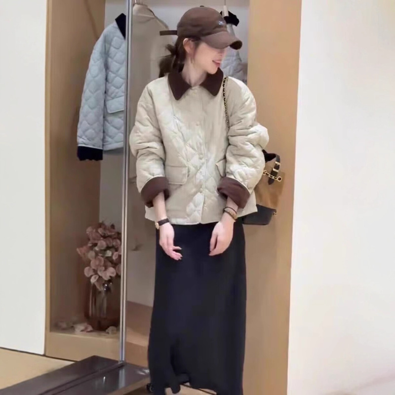 Korean Design, Super Nice-Looking, Light and Thin Cotton Short Jacket for Women, 2025 Autumn and Winter New Style, Fashionable Jacket Top