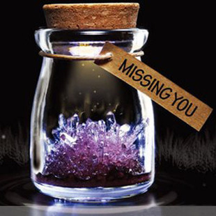 Planting Growth Crystal DIY Self-growing Crystal Constellation Wishing Bottle (with Light Wishing Crystal Spirit) Crystal Transparent