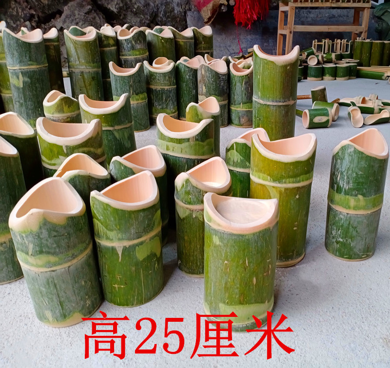 [1 piece] Bamboo pile diameter 10-13* height 25 cm ✓✓