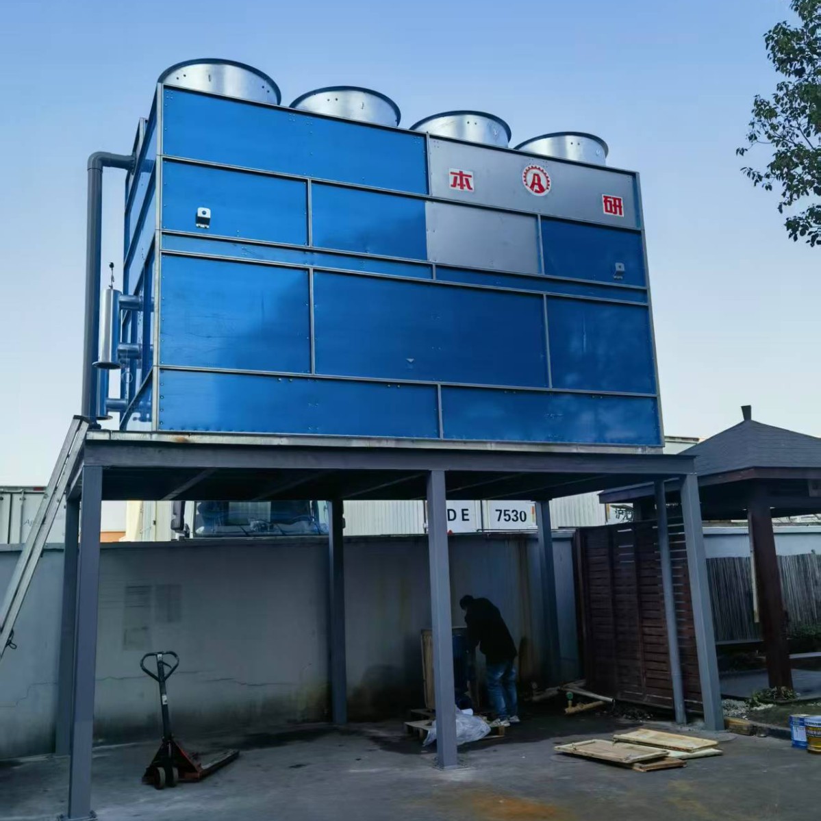 环境箱用闭式冷却塔 方形全钢复合流双循环系统 降温快