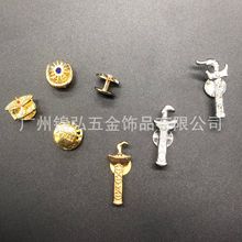 穆斯林Muslim男士衣服纽扣星星月亮马来剑合金饰品Mens buttons