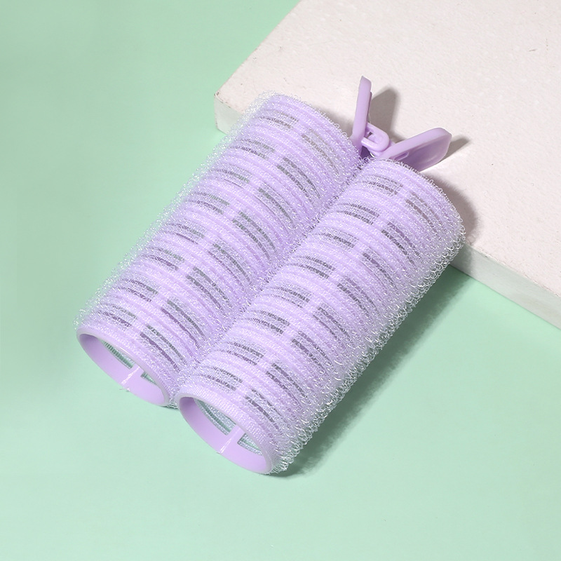 3.0CM 더블 튜브 앞머리 클립 벌크-퍼플