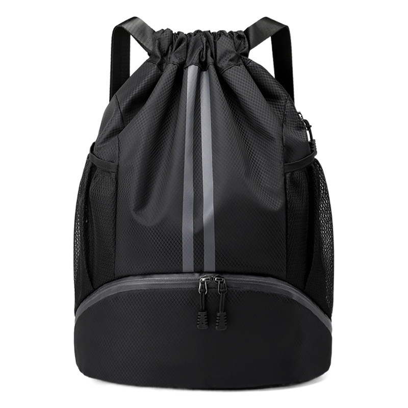 Nueva mochila con cordón ligero al aire libre montañismo bolsa de deporte mochila de baloncesto para hombres y mujeres mochila con cordón de tela Oxford