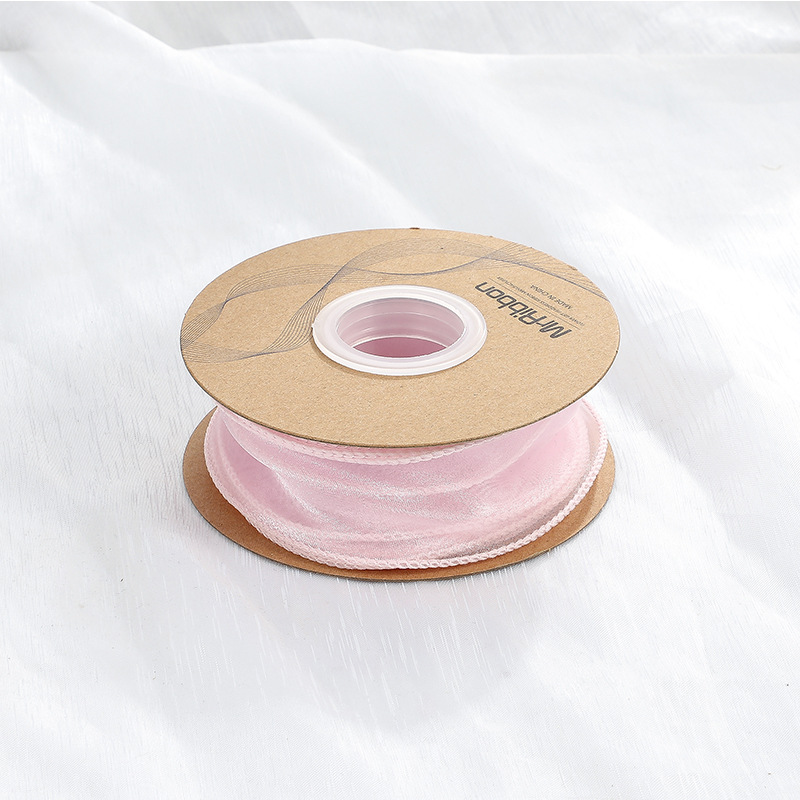 En stock al por mayor 4cm Phnom Penh fishtail hilo llano envuelto flor amplia cinta onda cinta ramo de flores material de embalaje