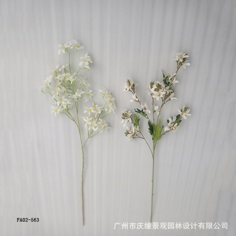 모조 낙서란, 가짜 꽃가지, 천년초, 생화 낙서란, 단일 꽃병, 꽃꽂이, 장식용 웨딩 인공 실크 꽃