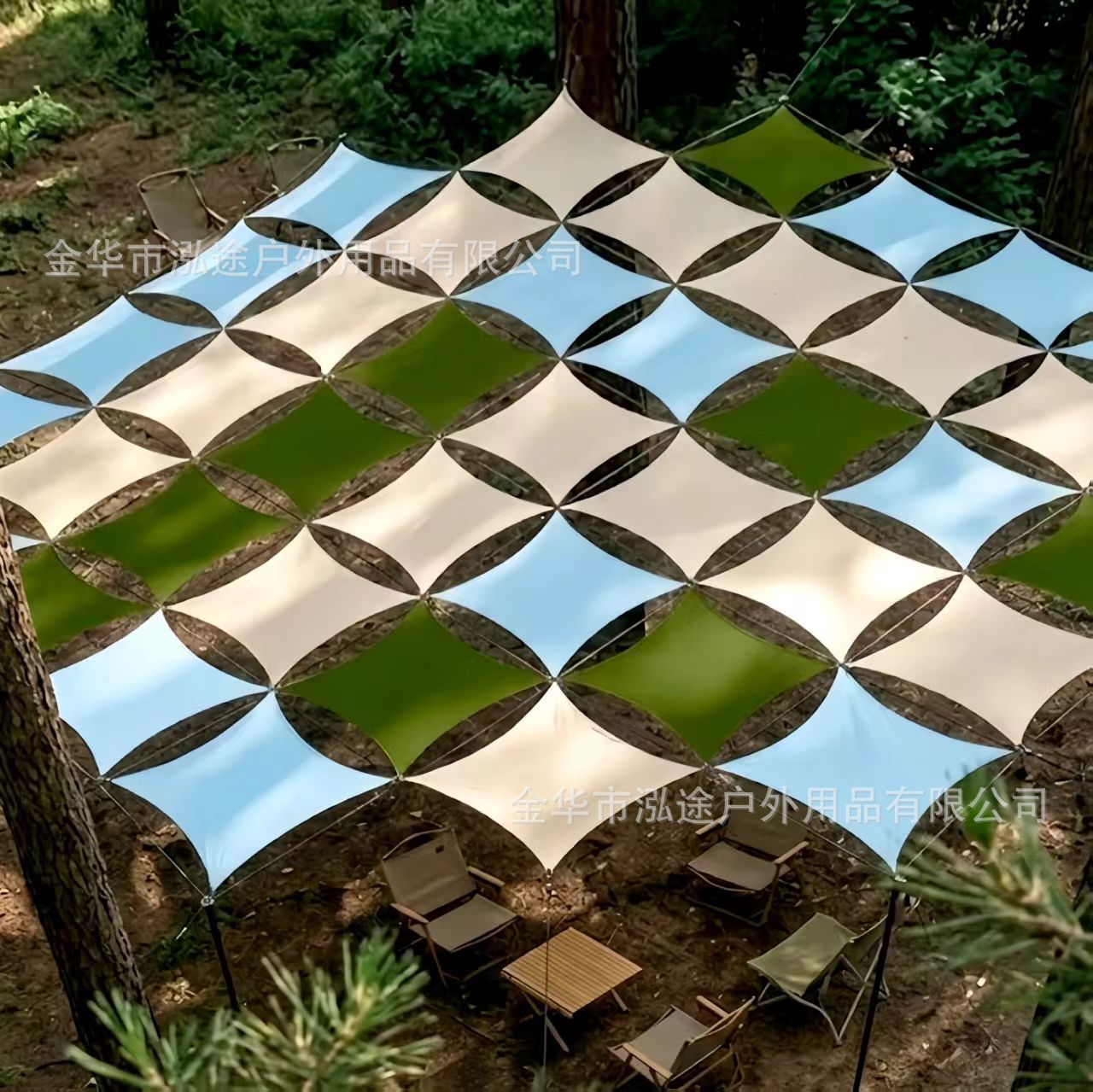 Cross-border Hot-selling Outdoor Triangle Sunshade Sail Waterproof Sunshade Sail UV-proof Four Corner Sunshade Canopy Awning