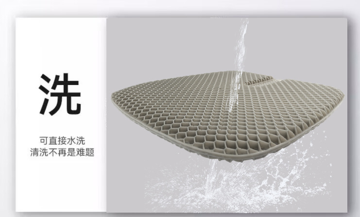 Gel Cushion Summer Chair Office Sedentary Thickeneded Chair Cushion Butt Cushion Seat Cushion Honeycomb Silicone Cooling Cushion Car Use