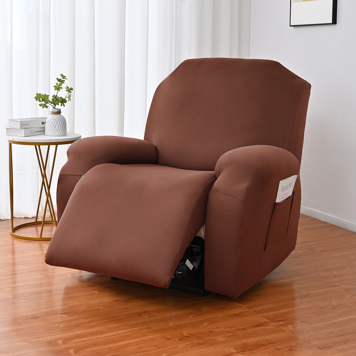 Funda de sofá Chivas de seda de leche elástica para Amazon y Ebay, tipo dividido, funda de sofá reclinable Chivas