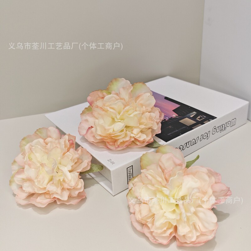 DIY手仿真花烧边牡丹古风帽子衣服配件配饰花头假花婚庆花墙装饰|undefined