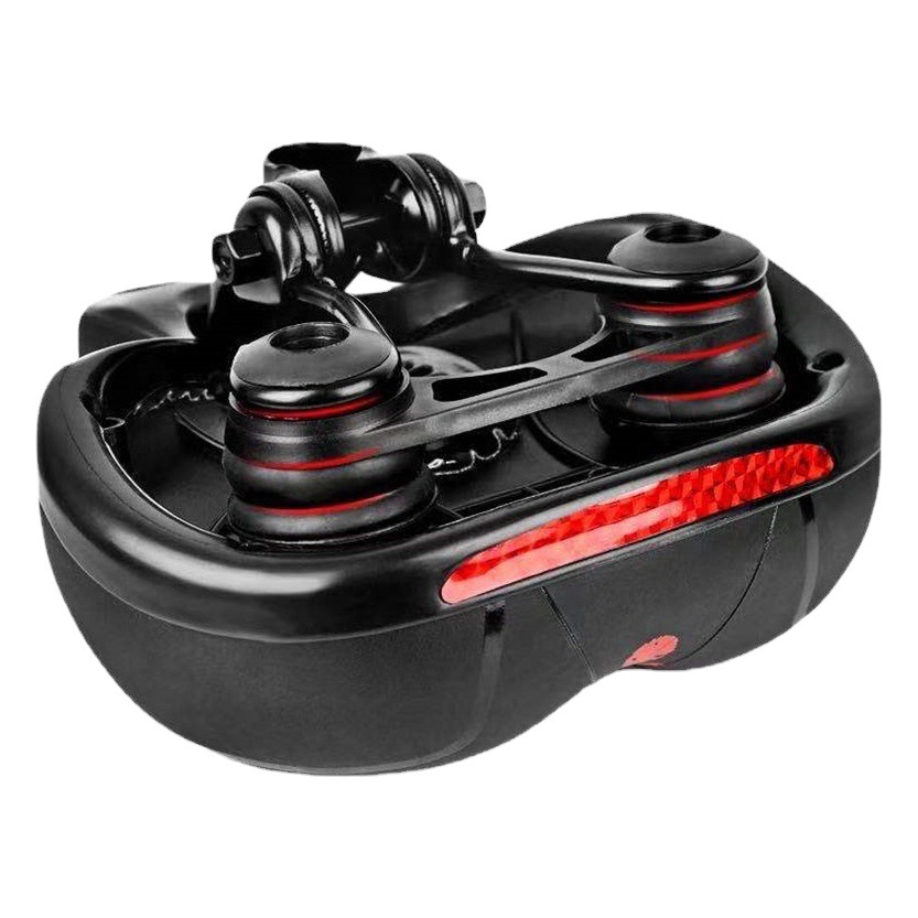 Cojín reflectante cojín del asiento de bicicleta de montaña grande trasero ensanchado suave silla asiento bolsa reflector accesorios para bicicletas