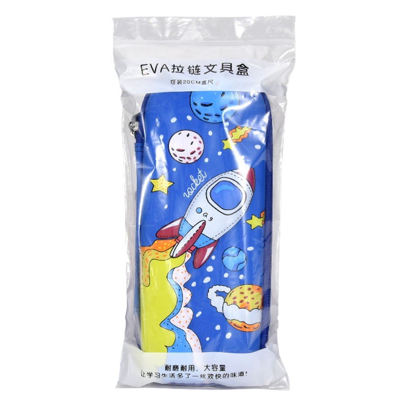 Estuche de lápices de dibujos animados creativo 3D para estudiantes de primaria y secundaria EVA caja de lápices papelería caja de lápices al por mayor compra de regalo