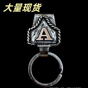 �羳 Handmade Cow Tag Belt Key  Holder26��ĸ����耳��ռ{֧��