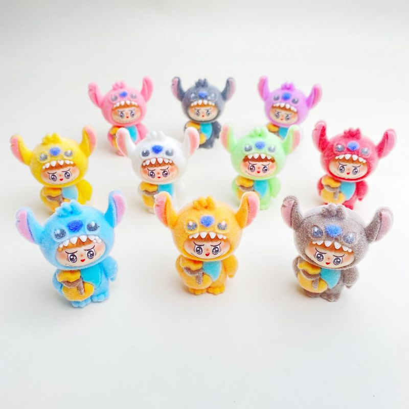 植毛スターベイビー尖った耳ウサギ樹脂小さな装飾品漫画かわいい小さなかわいいトレンディなクリエイティブ人形卸売|undefined