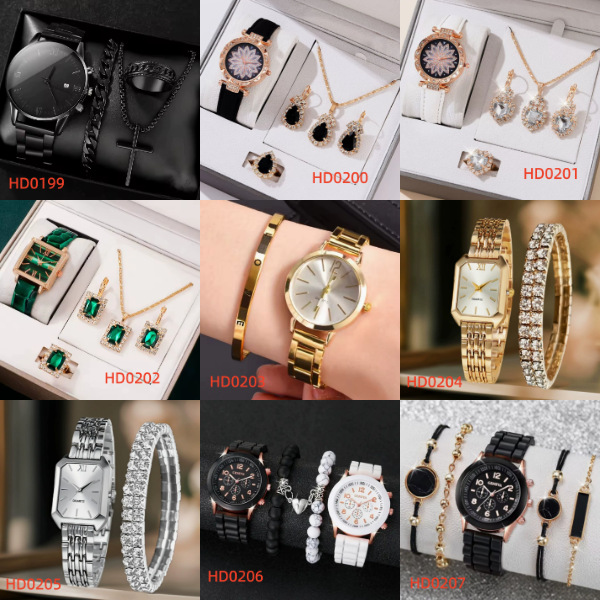 Trendy Best-Selling Roman Numeral Luxury Diamond-Studded Cuban Bracelet with Women's Watch Fashionable Hip-Hop Steel Watch