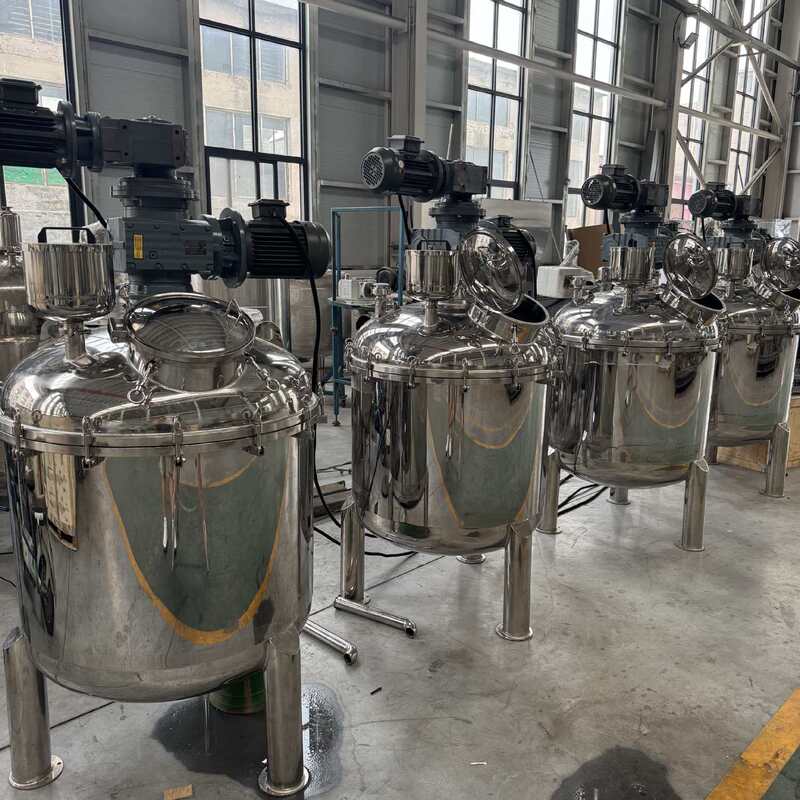 304 Liquid Electric Heating Mixing Tank, Daily Chemical Mixer, Variable Frequency Water and Food Emulsification, 316 Electric Reaction Kettle