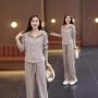 妈妈新款显瘦秋季阔腿裤