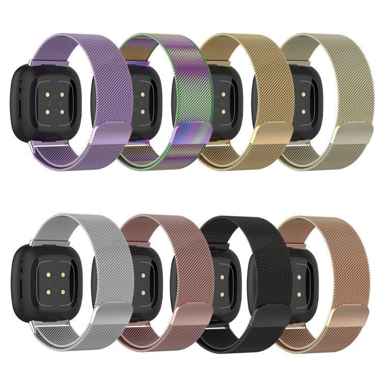 xDfind reloj de metal de absorción de Milán, tamaño: S para Fitbit Versa 4 / 3 / Sense 2 / Sense