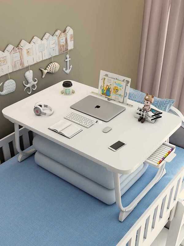Wholesale Small Desk for Dormitory Bed, Foldable Upper Bunk Computer Desk for College Students, Large Size for Lazy People to Write Wholesale Small Desk for Dormitory Bed, Foldable Upper Bunk Computer Desk for College Students, Large Size for Lazy People to Write