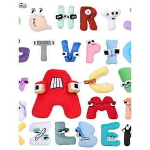 Alphabet Lore Toys English Letter Stuffed Animal Plush