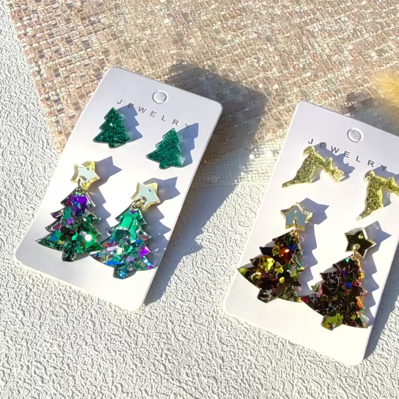 Women's Gender 1 Set Casual Classic Style Christmas Tree Arylic Drop Earrings Ear Studs