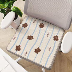 Summer Ice Silk Ins Style Cartoon High-Quality Cool Breathable Study Desk Cushion for Dorms and Office Long Sitting Ice Silk Cushion