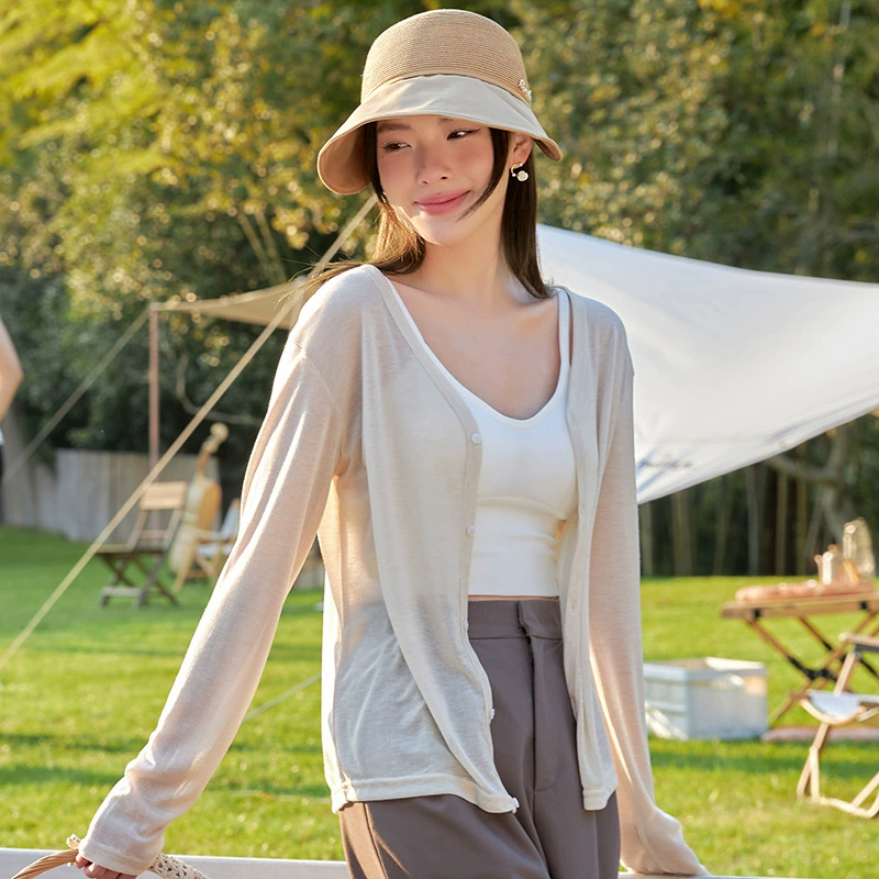 Cardigan, summer thin jacket, long-sleeve, sun protection