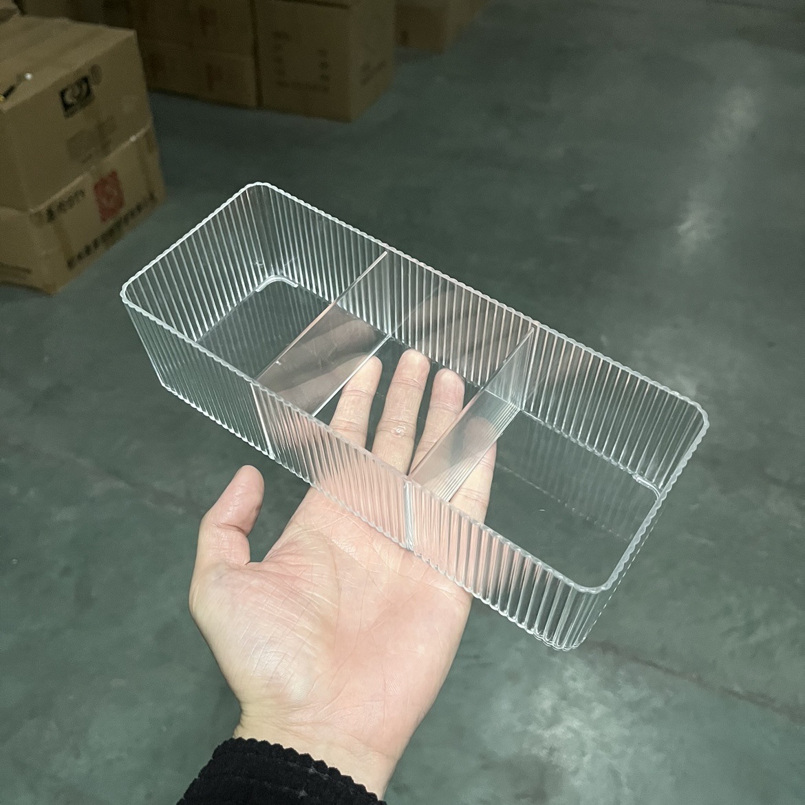 아크릴 다기능 저장 상자 학생 문구 저장 상자 사무실 용품 잡화 데스크톱 파티션 저장 인공물