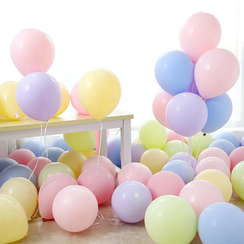 Factory Direct Sale 10inch Macaron Balloons Matte 2.2g Creative Wedding Holiday Decoration Wholesale Matte