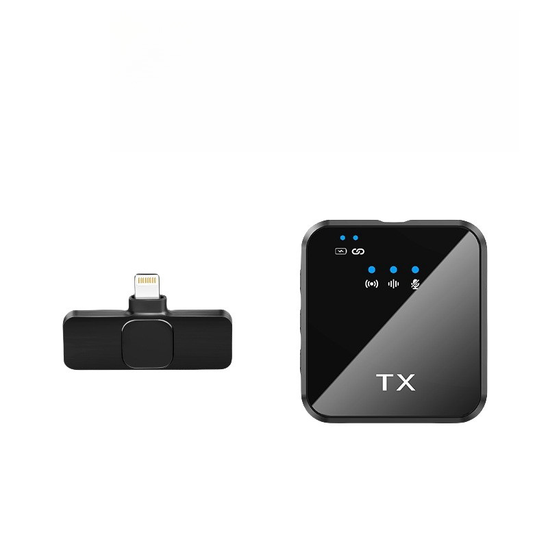 新款F12无线领夹麦克风三合一户外直播拍摄收音降噪领夹麦克风