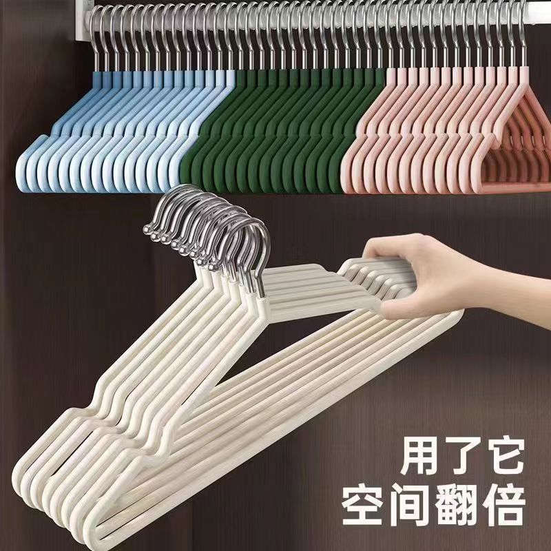 成人衣架加粗家用无痕晾晒挂钩防滑衣撑子加厚衣服挂学生宿舍批发|undefined