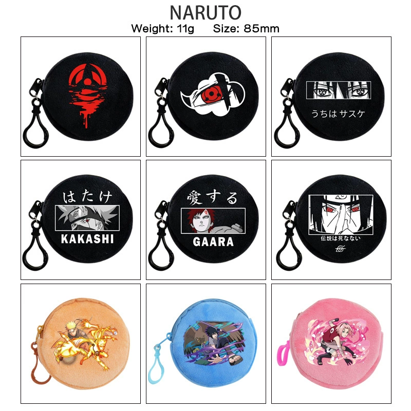 Наруто периметр плюшевый кошелек для записи колеса аниме сумка для хранения студенческая сумка для наушников Монета кошелек для монет