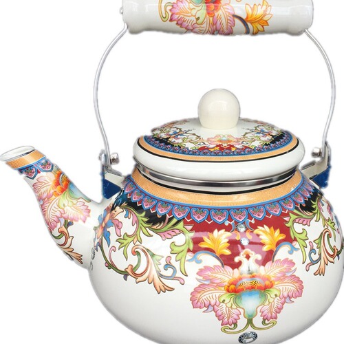 Factory direct supply thickened enamel 2.5L teapot, enamel pot, enamel pot, kettle, gas induction cooker available