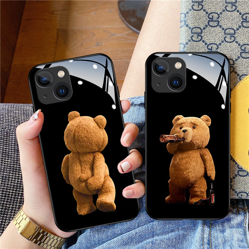 Teddy Bear Mobile Phone Case for OPPOreno8/7 New Style FINDX5 Advanced A15 Women's a96 Glass k9 Trend