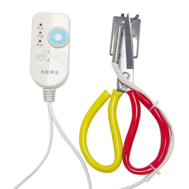 工場直販ミシンアクセサリー、衣料品生地温度調整電熱裁断はさみ、布裁断はさみ、リボントリミング|undefined