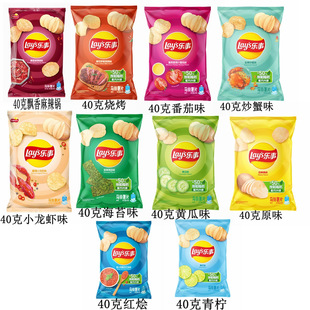 ��؛Lay's/����40g*10��ԭ����Ƭԭζ¶�I�ͶY���e��ʳС���