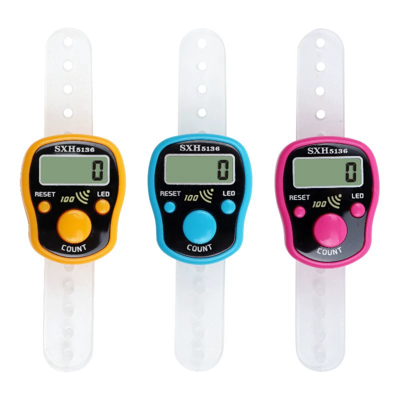 Бытовые небольшой мини-счетчик светодиодный счетчик палец кольцо счетчик кнопки оптом