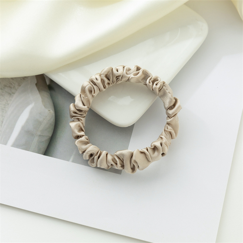 Nuevo anillo de cabello de seda Amazon color sólido universal anillo de cabello de seda coreana anillo de cabello de seda