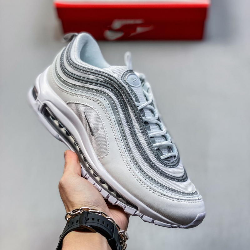 Pure original Max 97 retro bala reflectante aire cojín zapatos de trotar transpirable amortiguación versátil zapatos deportivos casuales de moda para hombres y mujeres