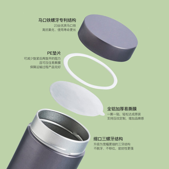Tea packaging sealed jar metal iron jar scented tea coffee jar single fir loose tea scented tea universal tea jar empty jar