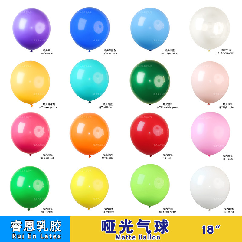 18 pulgadas mate globo decoración de la boda decoración de la fiesta de cumpleaños decoración de la habitación de la boda globo redondo traje de montaje