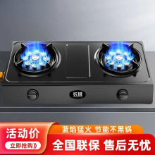 长城燃气灶台式双灶家用厨房煤气灶天然气液化气节能猛火灶炉具