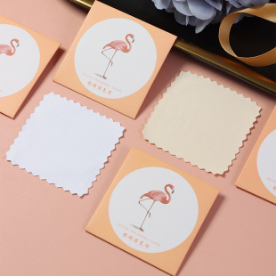 Silver Wipe Cleaning and Maintenance Cloth Small Luxury High-end Independent Packaging Jewelry Necklace Ring Bracelet Metal Alloy Gloss