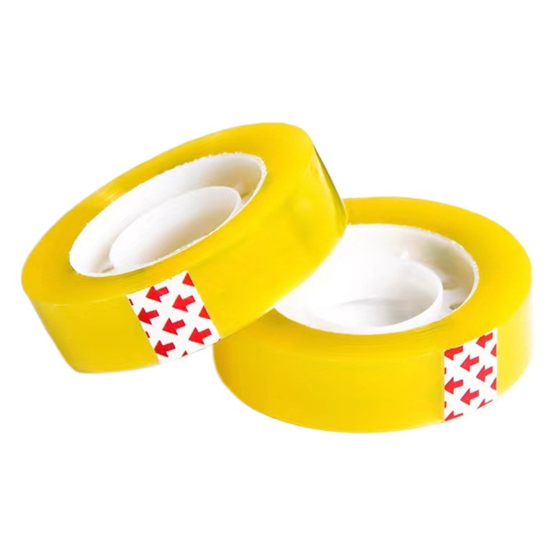 Fábrica en stock papelería transparente cinta adhesiva de ancho de banda floral cinta de oficina cinta de sellado pequeña cinta de encuadernación al por mayor