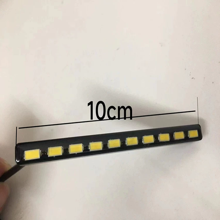 10 ламп автомобильный дневной ходовой фонарь высокой мощности импортные Ламповые бусины, жирная линия дневная ходовая лампа 10 ламп в наличии