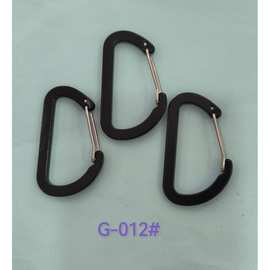 D形压扁铝合金登山扣不锈钢50mm弹簧扣箱包挂扣钥匙扣户外装备