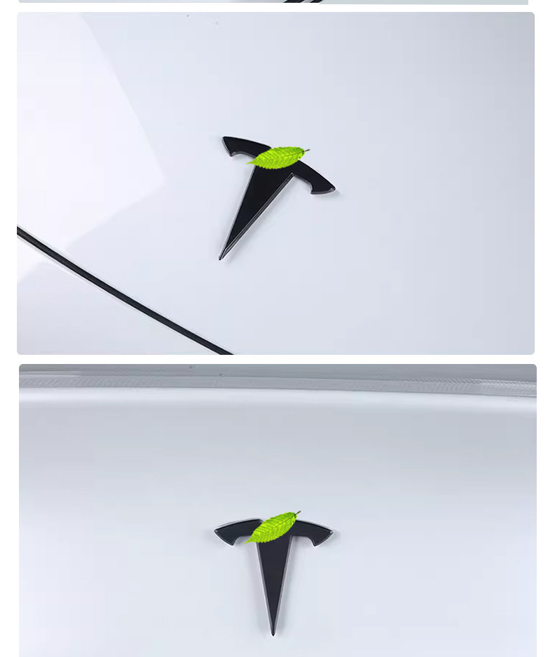 Suitable for Model Y Hood and Tailgate Logo, Tesla Tailgate Hood Logo, Body Lettering Logo Modification
