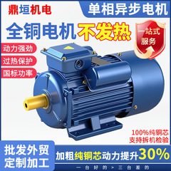 单相纯铜电动机国标全型号220V小型双值电容电机1.1/1.5