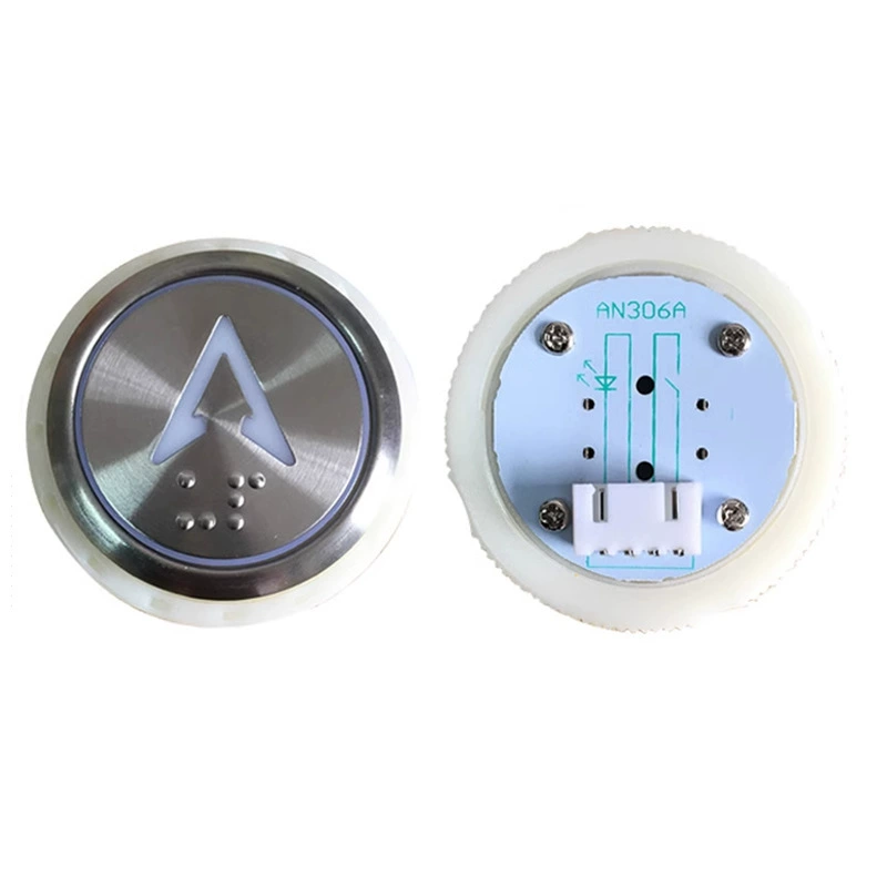 Подходит для круглой кнопки лифта Sanyo AN306A с отверстием 35 мм A3N52401 A4J52400 A4N52401