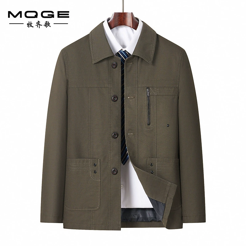 Весенние и осенние новые мужские куртки модные повседневные среднего возраста папа куртка куртка